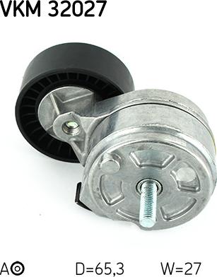 SKF VKM 32027 - Szíjtárcsa / vezetőgörgő, hosszbordás szíj www.parts5.com