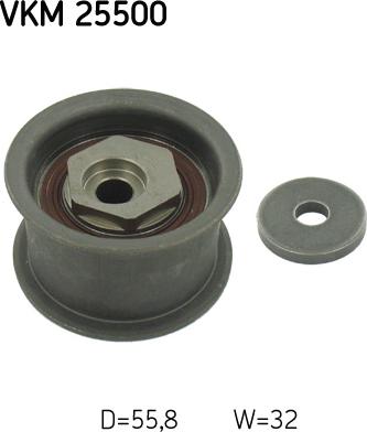 SKF VKM 25500 - Rola ghidare / conducere, curea distributie www.parts5.com