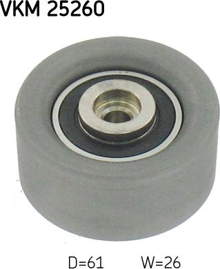 SKF VKM 25260 - Obehová / vodiaca kladka ozubeného remeňa www.parts5.com