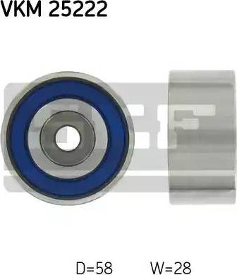 SKF VKM 25222 - Направляющий ролик, зубчатый ремень www.parts5.com