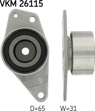 SKF VKM 26115 - Паразитна / водеща ролка, зъбен ремък www.parts5.com