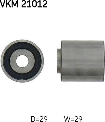 SKF VKM 21012 - Deflection / Guide Pulley, timing belt parts5.com