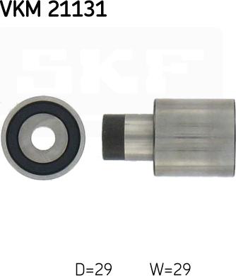 SKF VKM 21131 - Deflection / Guide Pulley, timing belt parts5.com