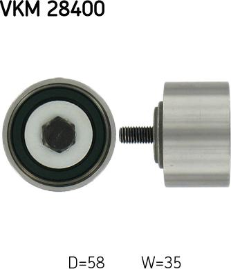 SKF VKM 28400 - Rola ghidare / conducere, curea distributie www.parts5.com