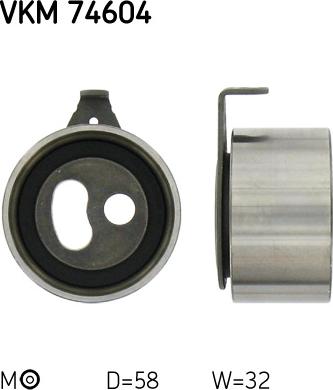 SKF VKM 74604 - Tensioner Pulley, timing belt www.parts5.com