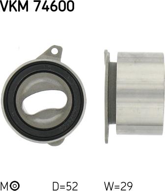 SKF VKM 74600 - Tensioner Pulley, timing belt www.parts5.com