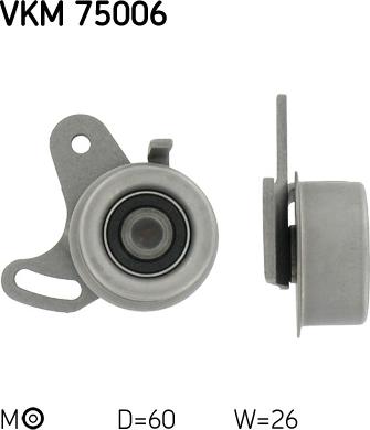 SKF VKM 75006 - Tensioner Pulley, timing belt www.parts5.com