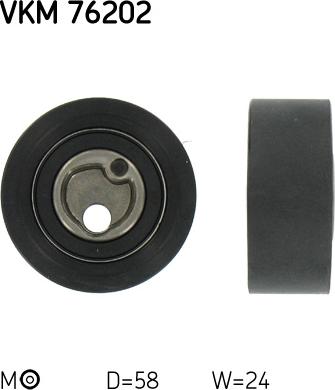 SKF VKM 76202 - Tensioner Pulley, timing belt www.parts5.com