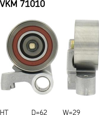 SKF VKM 71010 - Tensioner Pulley, timing belt parts5.com