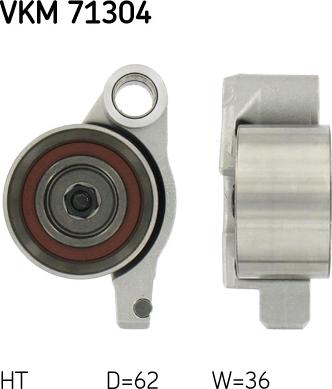SKF VKM 71304 - Tensioner Pulley, timing belt parts5.com