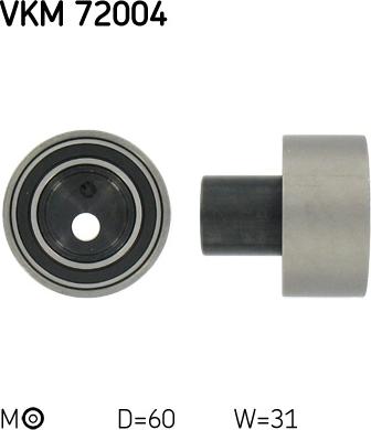 SKF VKM 72004 - Tensioner Pulley, timing belt www.parts5.com