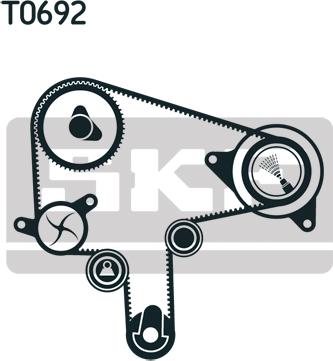 SKF VKMA 94612 - Set curea de distributie www.parts5.com