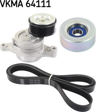 SKF VKMA 64111 - Garnitura klinastog rebrastog kaiša www.parts5.com