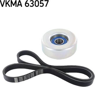 SKF VKMA 63057 - Juego de correas trapeciales poli V parts5.com