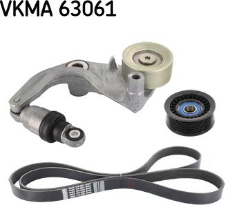 SKF VKMA 63061 - Поликлиновый ременный комплект www.parts5.com