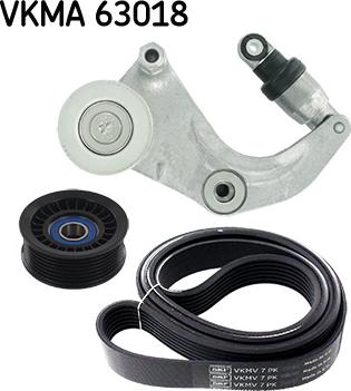 SKF VKMA 63018 - Set curea transmisie cu caneluri www.parts5.com