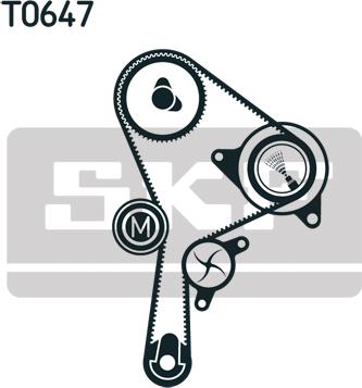 SKF VKMA 06008 - Комплект ангренажен ремък www.parts5.com