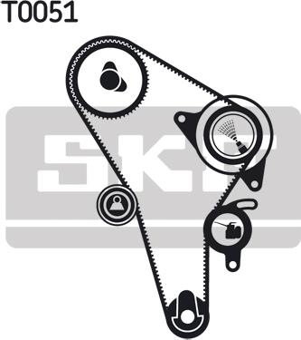 SKF VKMA 01010 - Set curea de distributie www.parts5.com