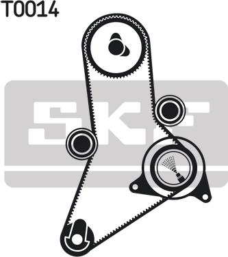 SKF VKMA 02382 - Set curea de distributie www.parts5.com