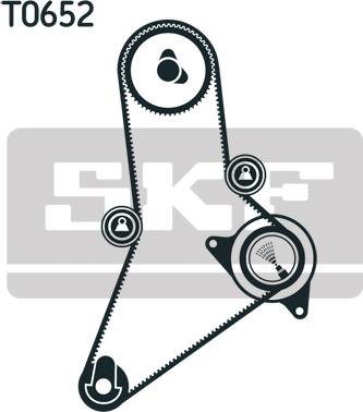 SKF VKMA 02384 - Triger kayışı seti www.parts5.com