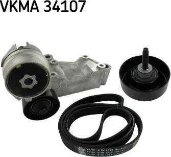 SKF VKMA 34107 - Комплект пистов ремък www.parts5.com