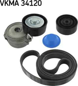 SKF VKMA 34120 - Поликлиновый ременный комплект www.parts5.com