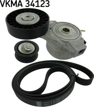 SKF VKMA 34123 - Juego de correas trapeciales poli V www.parts5.com