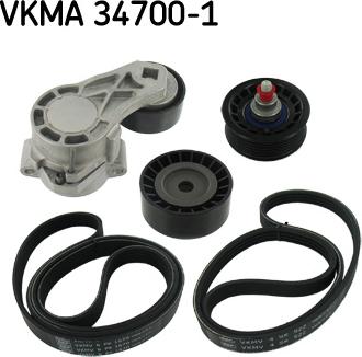 SKF VKMA 34700-1 - V-Ribbed Belt Set www.parts5.com