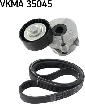 SKF VKMA 35045 - Set curea transmisie cu caneluri www.parts5.com