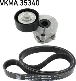 SKF VKMA 35340 - Hosszbordás szíj készlet www.parts5.com