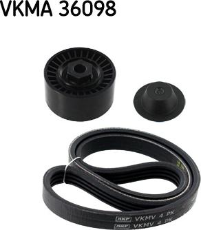 SKF VKMA 36098 - Комплект пистов ремък www.parts5.com