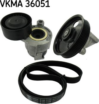 SKF VKMA 36051 - Juego de correas trapeciales poli V www.parts5.com