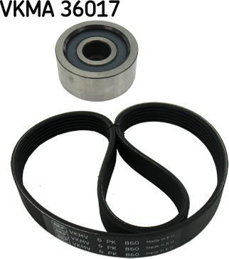 SKF VKMA 36017 - Σετ ιμάντων poly-V www.parts5.com