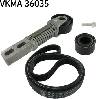 SKF VKMA 36035 - Jeu de courroies trapézoïdales à nervures www.parts5.com