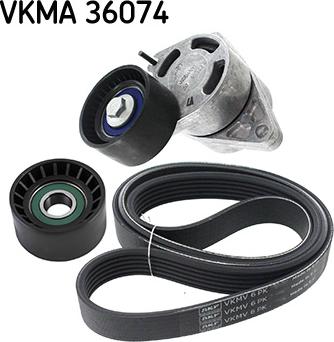 SKF VKMA 36074 - Garnitura klinastog rebrastog kaiša www.parts5.com