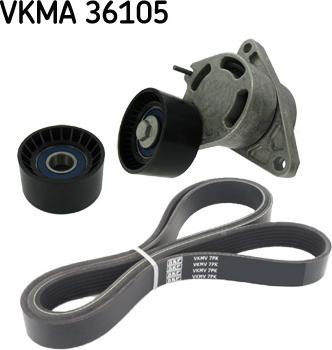 SKF VKMA 36105 - Sada žebrovaných klínových řemenů www.parts5.com