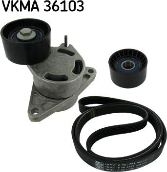 SKF VKMA 36103 - Garnitura klinastog rebrastog kaiša www.parts5.com