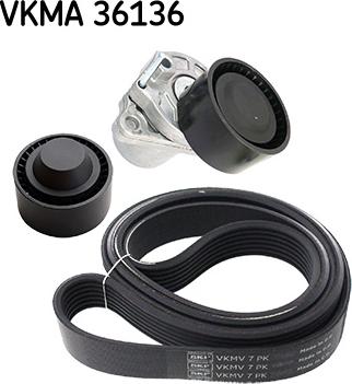 SKF VKMA 36136 - V-Ribbed Belt Set www.parts5.com