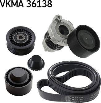 SKF VKMA 36138 - V-Ribbed Belt Set www.parts5.com