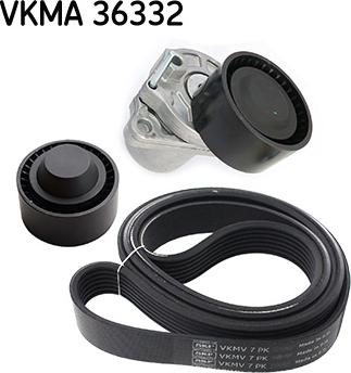 SKF VKMA 36332 - Jeu de courroies trapézoïdales à nervures www.parts5.com