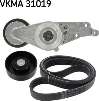 SKF VKMA 31019 - Jeu de courroies trapézoïdales à nervures www.parts5.com