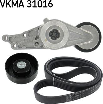 SKF VKMA 31016 - Jeu de courroies trapézoïdales à nervures www.parts5.com