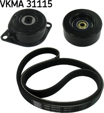 SKF VKMA 31115 - Jeu de courroies trapézoïdales à nervures www.parts5.com