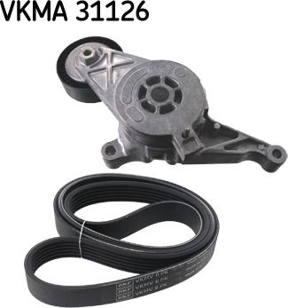 SKF VKMA 31126 - Kanallı V kayışı seti parts5.com