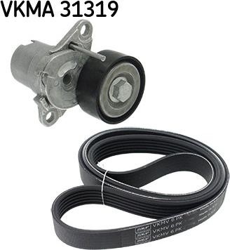 SKF VKMA 31319 - Sada žebrovaných klínových řemenů www.parts5.com