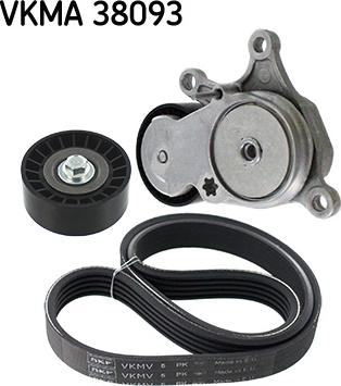 SKF VKMA 38093 - Komplet klinastog rebrastog remena www.parts5.com