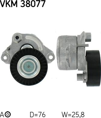 SKF VKMA 38078 - Garnitura klinastog rebrastog kaiša www.parts5.com