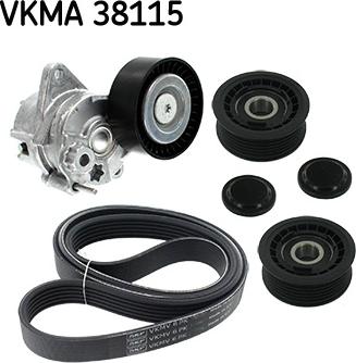 SKF VKMA 38115 - V-Ribbed Belt Set parts5.com