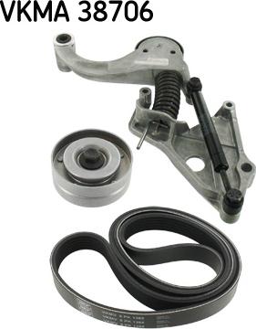 SKF VKMA 38706 - Ozubený klinový remeň - Sada www.parts5.com