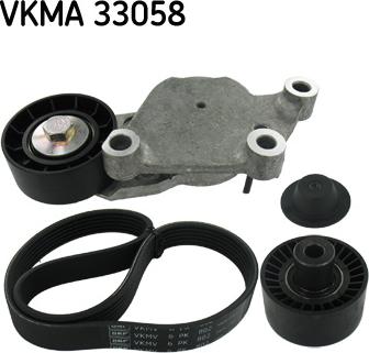 SKF VKMA 33058 - Set curea transmisie cu caneluri www.parts5.com